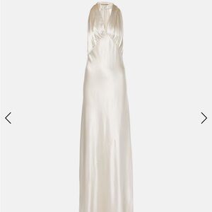 Saint Laurent Halter Neck Satin Dress FR 34 (US 2) BRAND NEW WITH TAGS